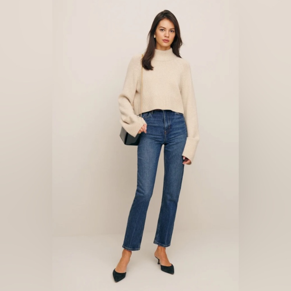 Reformation Liza Ultra High Rise Straight Jeans